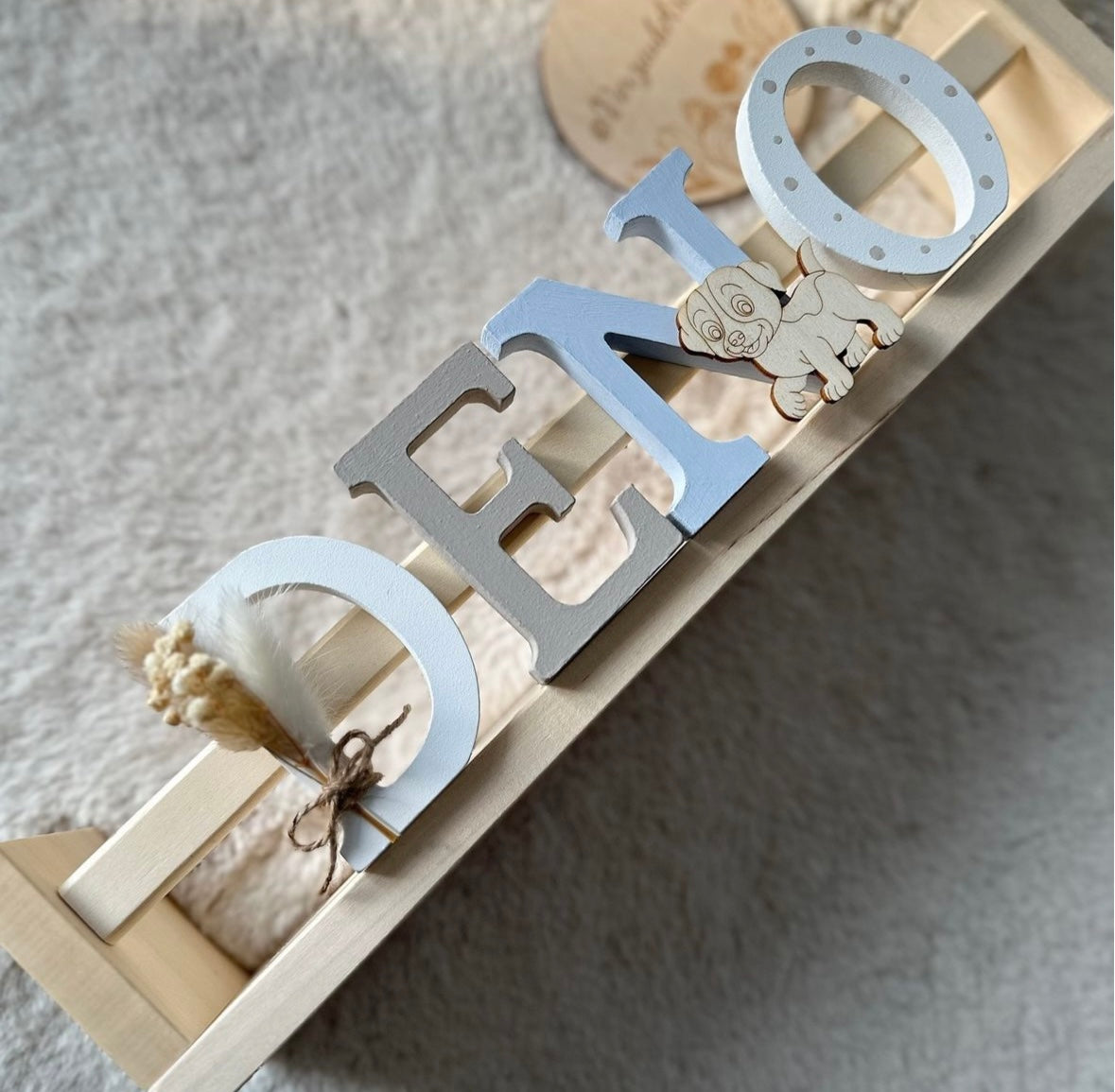Buchstabenregal - Motiv Deno