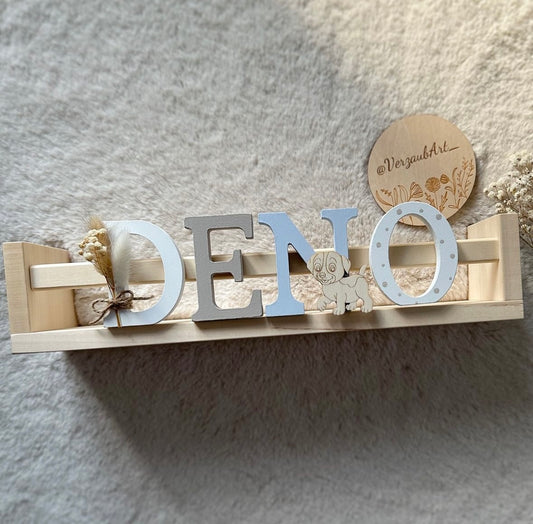 Buchstabenregal - Motiv Deno