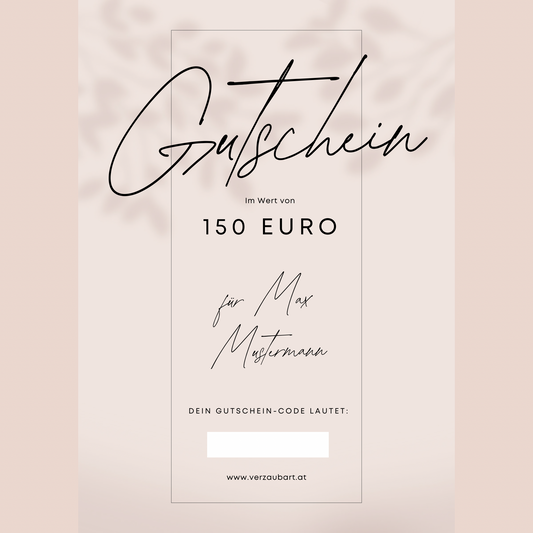 Gutschein € 150,-