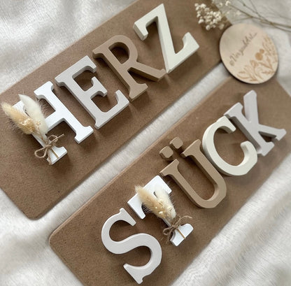 Schriftzug/Buchstaben - Herzstück