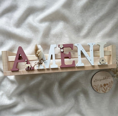 Buchstabenregal - Motiv Ameni