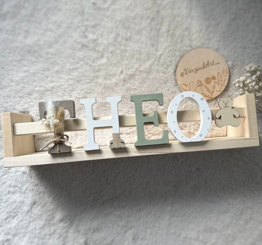 Buchstabenregal - Motiv Theo