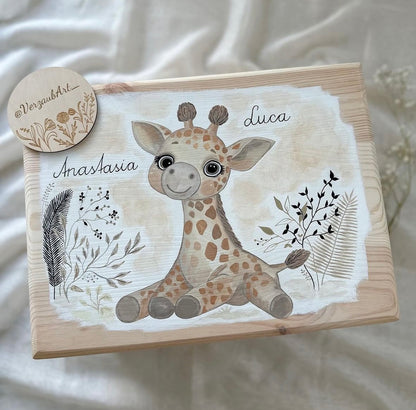 Spielzeug- und Erinnerungskiste - Giraffe