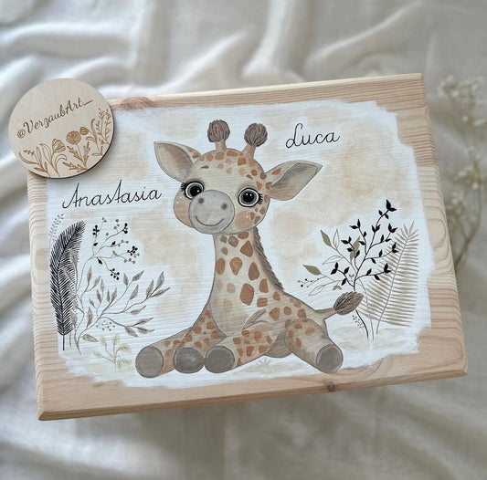 Spielzeug- und Erinnerungskiste - Giraffe