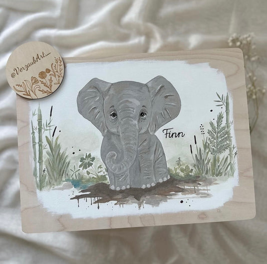 Spielzeug- und Erinnerungskiste - Elefant