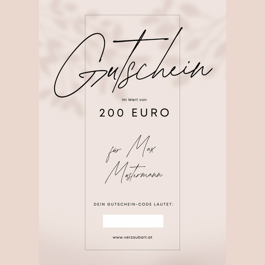 Gutschein € 200,-