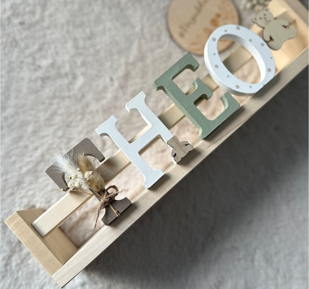 Buchstabenregal - Motiv Theo