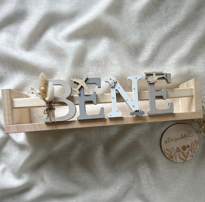 Buchstabenregal - Motiv Bene