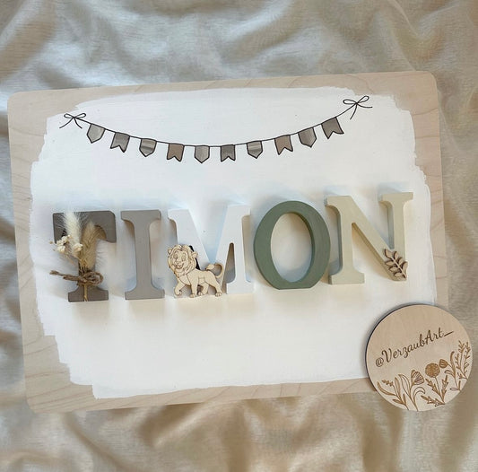 Buchstabenkiste - Motiv Timon