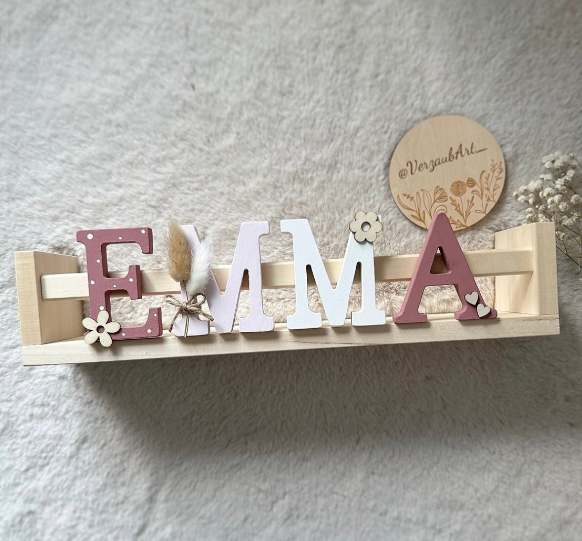 Buchstabenregal - Motiv Emma