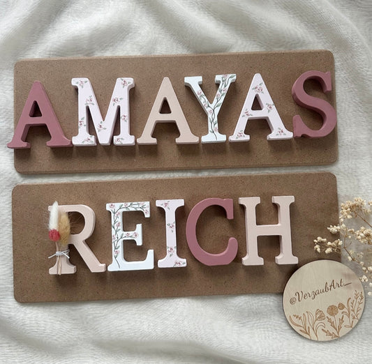 Schriftzug/Buchstaben - Wunschname+Reich