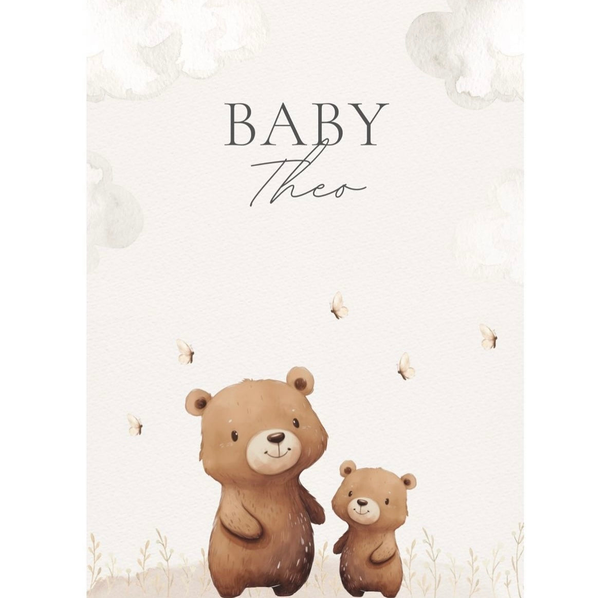 Braunbär Poster Set