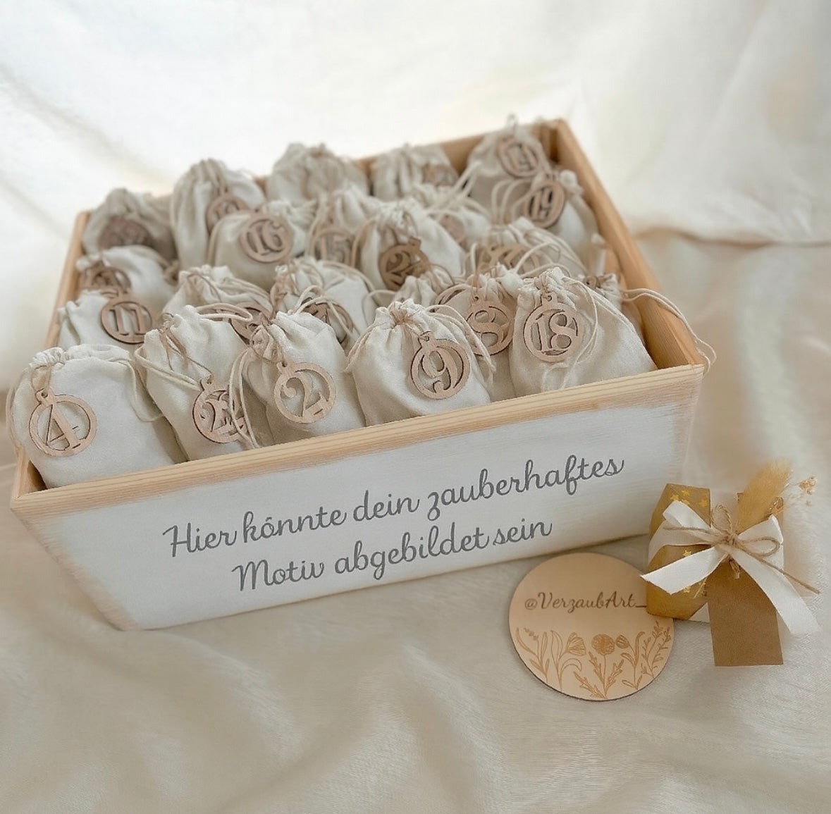 Adventkiste Rehkitz + 24 befüllbare Säckchen