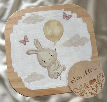 Kinderhocker - fliegender Hase
