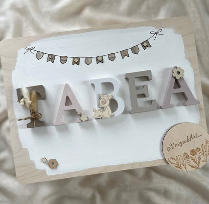 Buchstabenkiste - Motiv Tabea