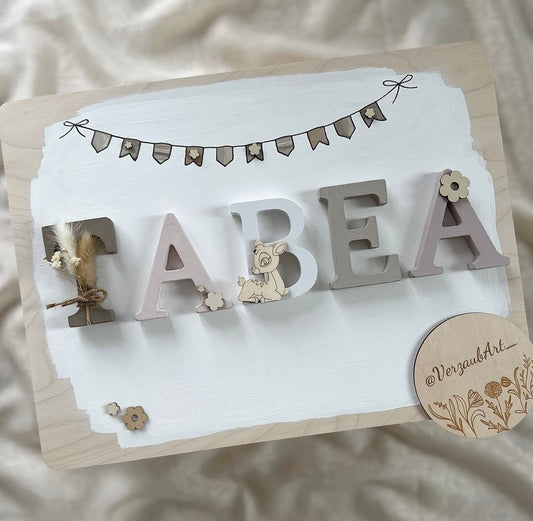 Buchstabenkiste - Motiv Tabea