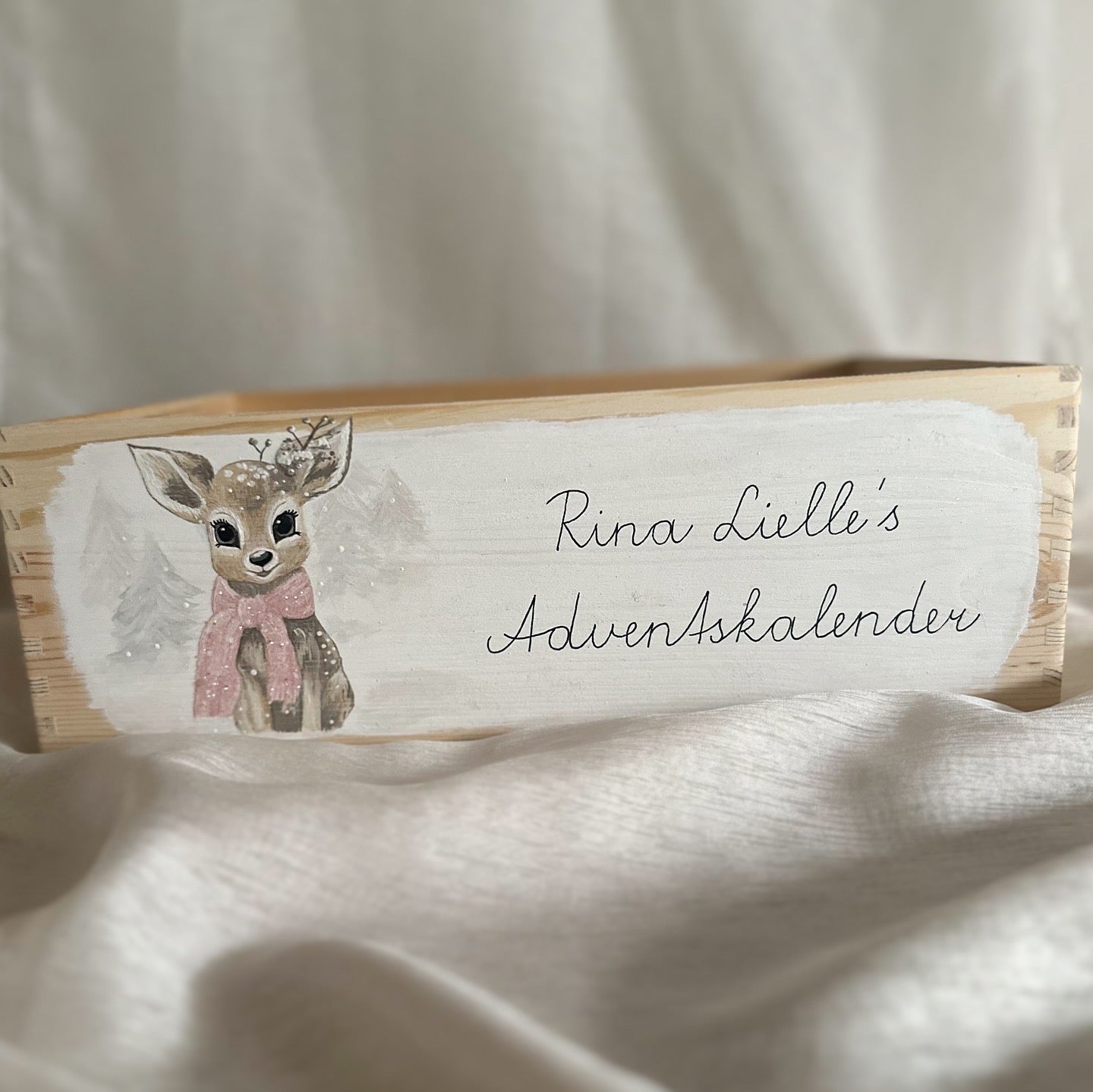 Adventkiste Rehkitz + 24 befüllbare Säckchen