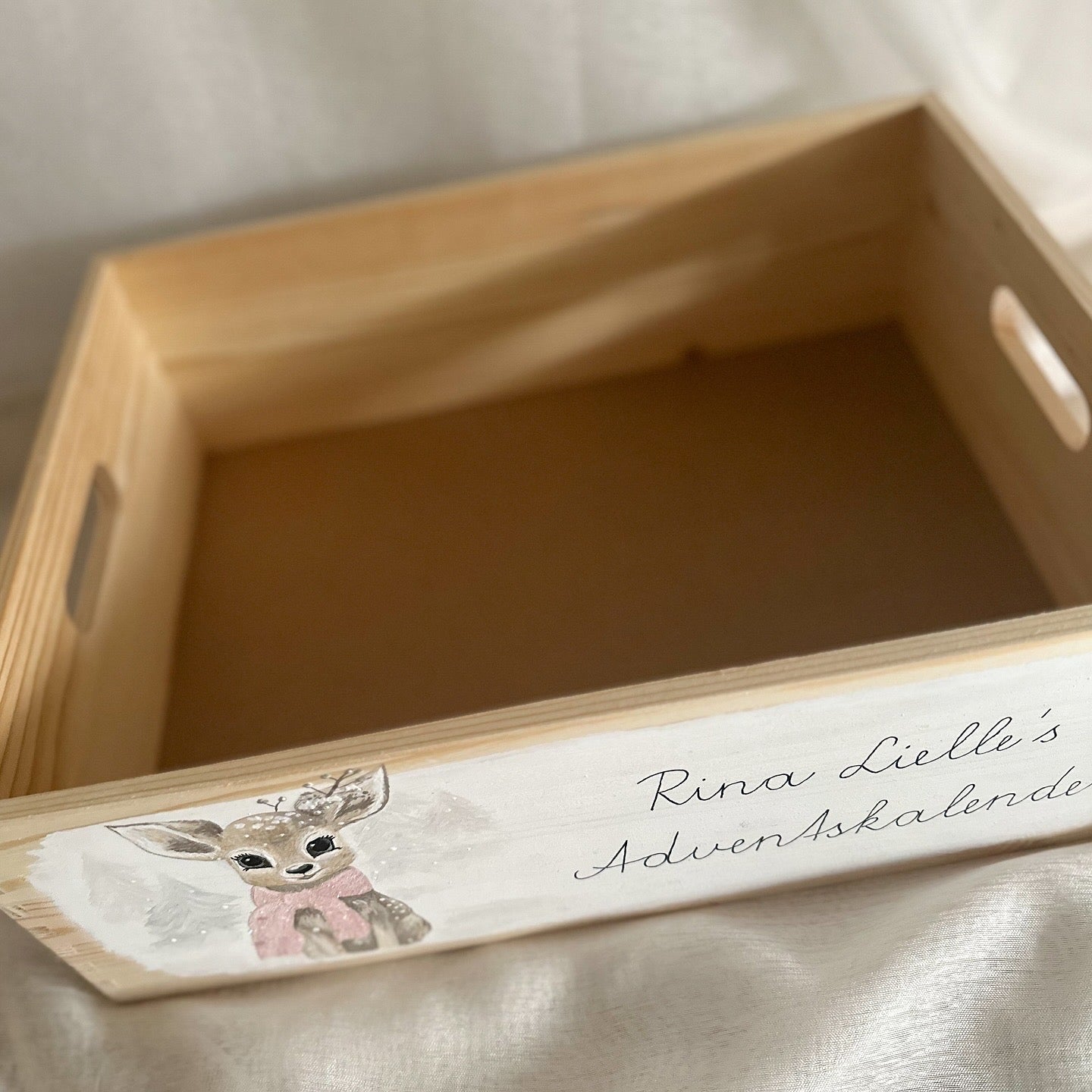 Adventkiste Rehkitz + 24 befüllbare Säckchen