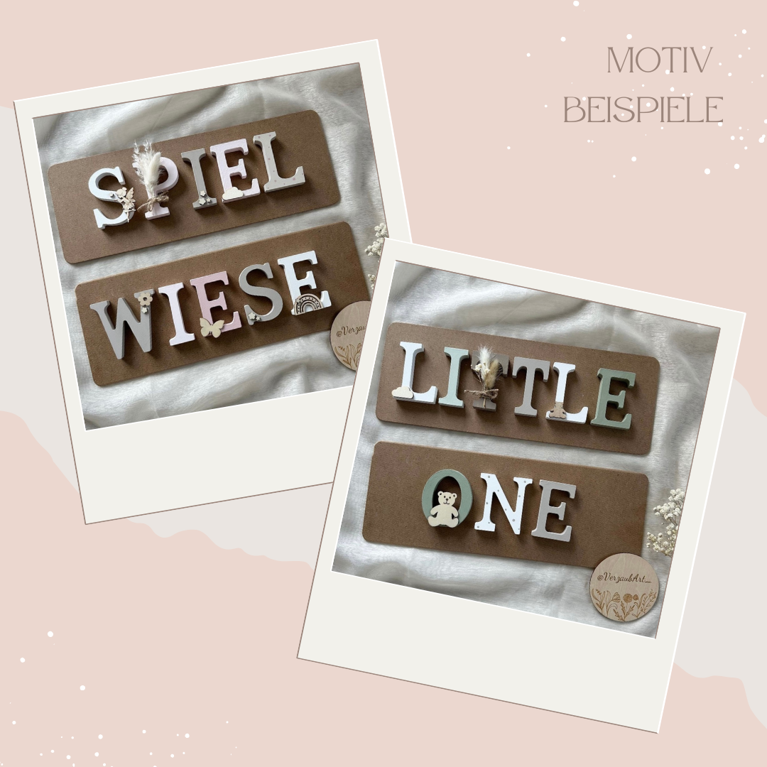 Schriftzug/Buchstaben - WUNSCHMOTIV